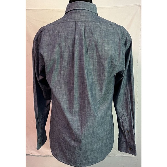 Vineyard Vines Slim Fit Crosby Mens Dress Shirt By Shep & Ian Blue Medium - Picture 5 of 10